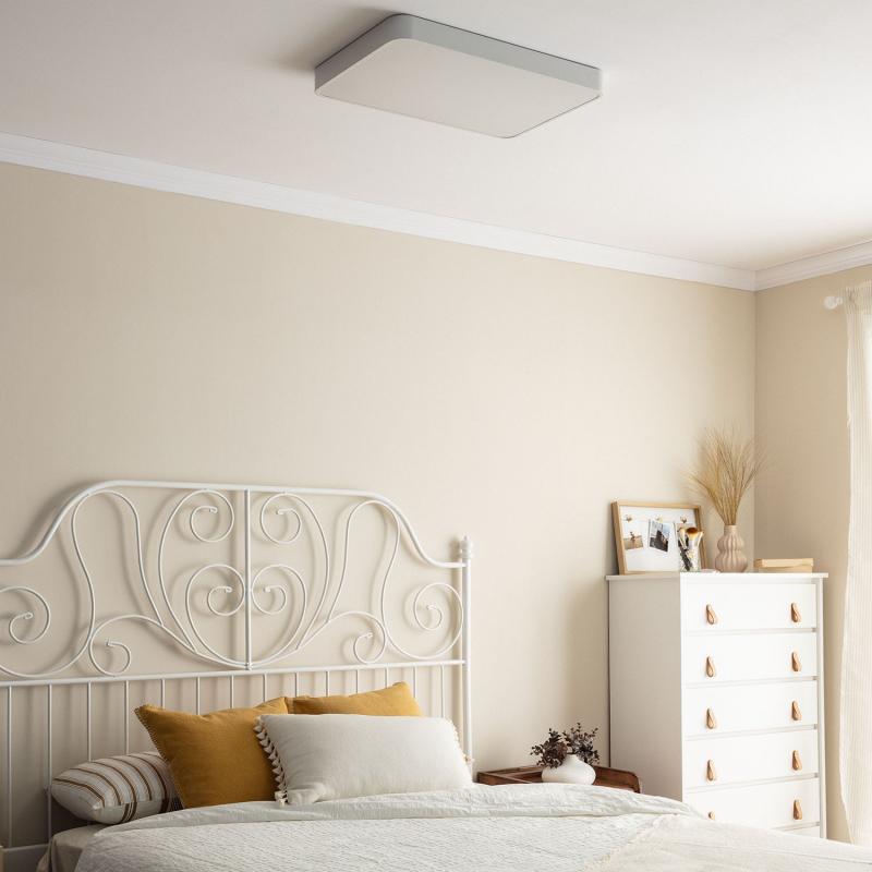 Plafón LED 40W Retangular Metal 600x400 mm CCT Seleccionável Hidria