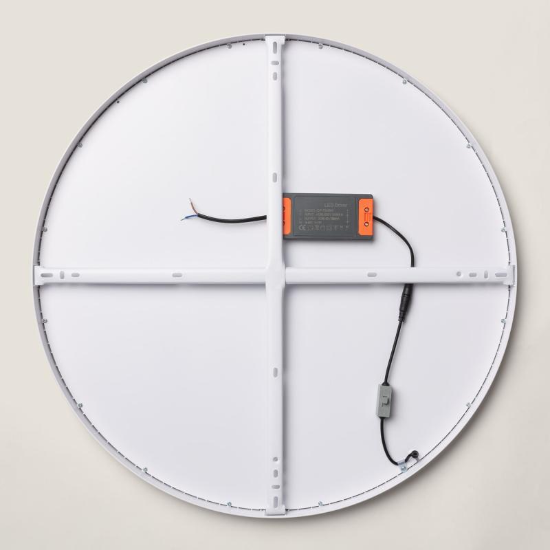 Plafón LED 48W Circular Superslim CCT Seleccionável Ø600 mm