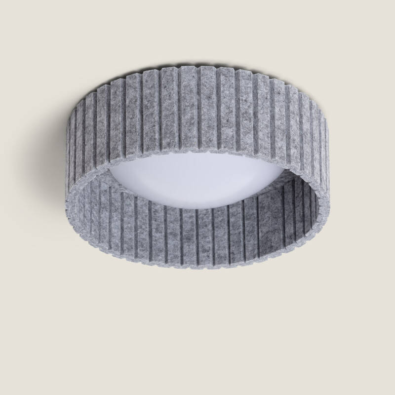 Plafon LED 9W Circular Fieltro Ø300 mm CCT Seleccionável Kaptyn