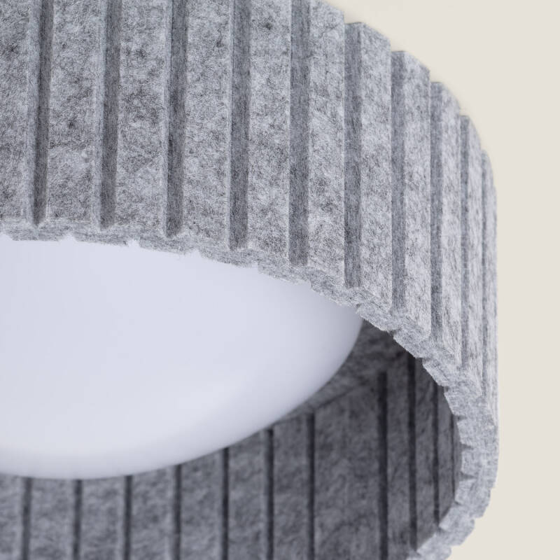 Plafon LED 9W Circular Fieltro Ø300 mm CCT Seleccionável Kaptyn