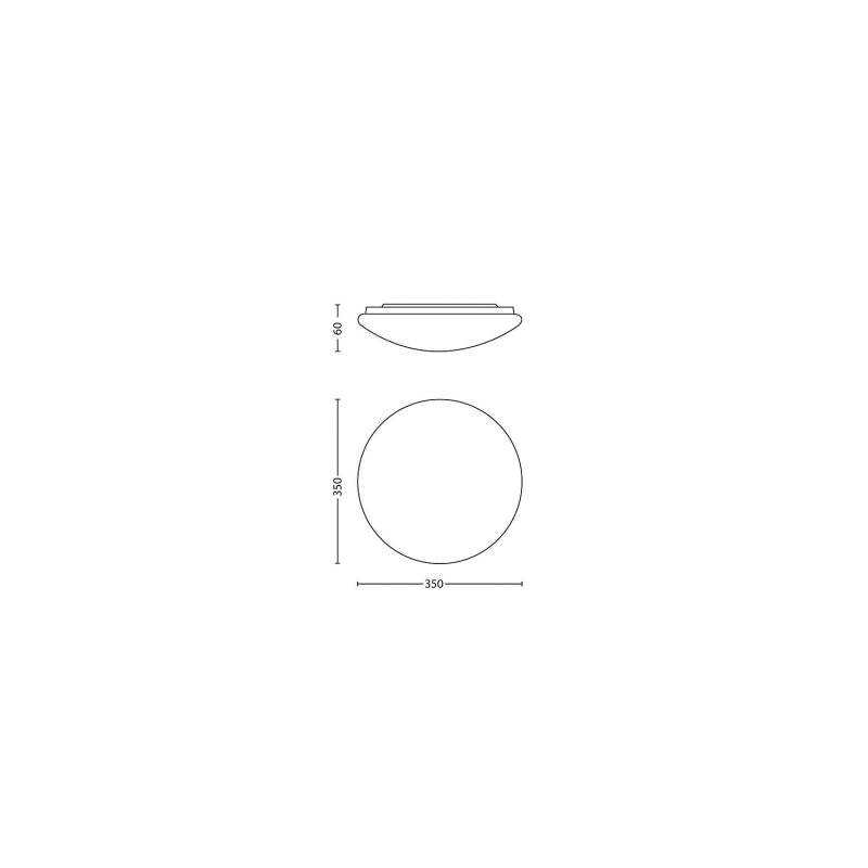 Plafón LED Cinza 17W PHILIPS Twirly