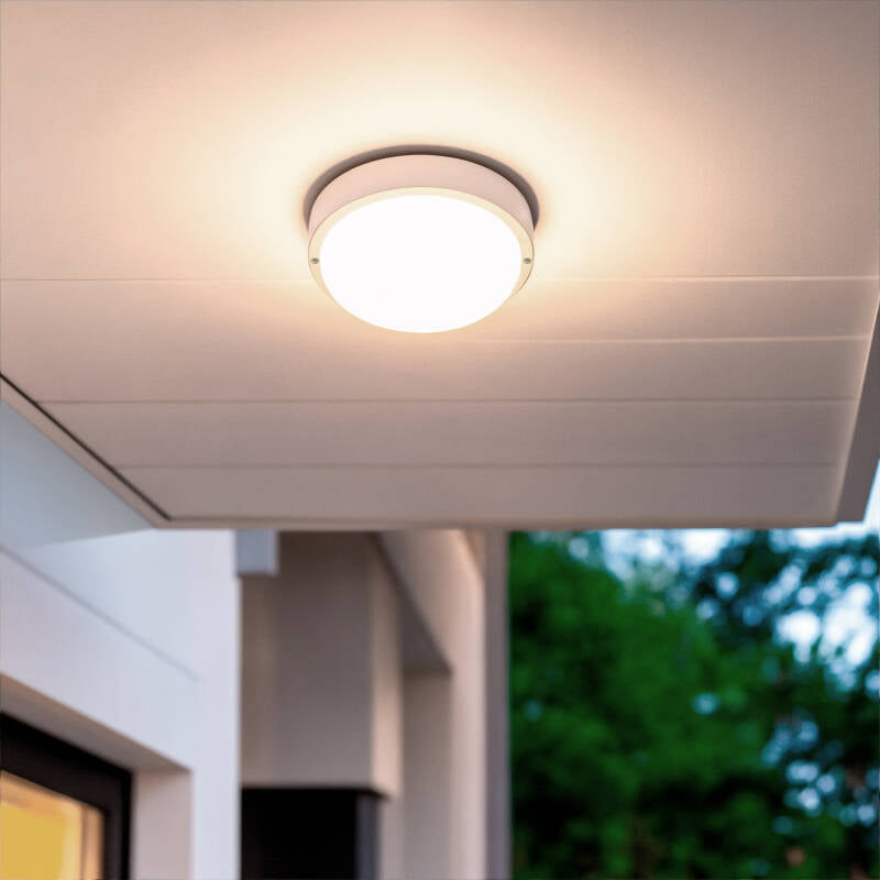 Plafon LED Circular para Exterior Ø175 mm IP65 Hublot White