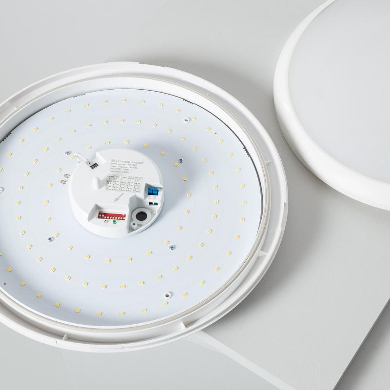 Plafón LED com Detector de Movimento Radar 20W Ø330 mm