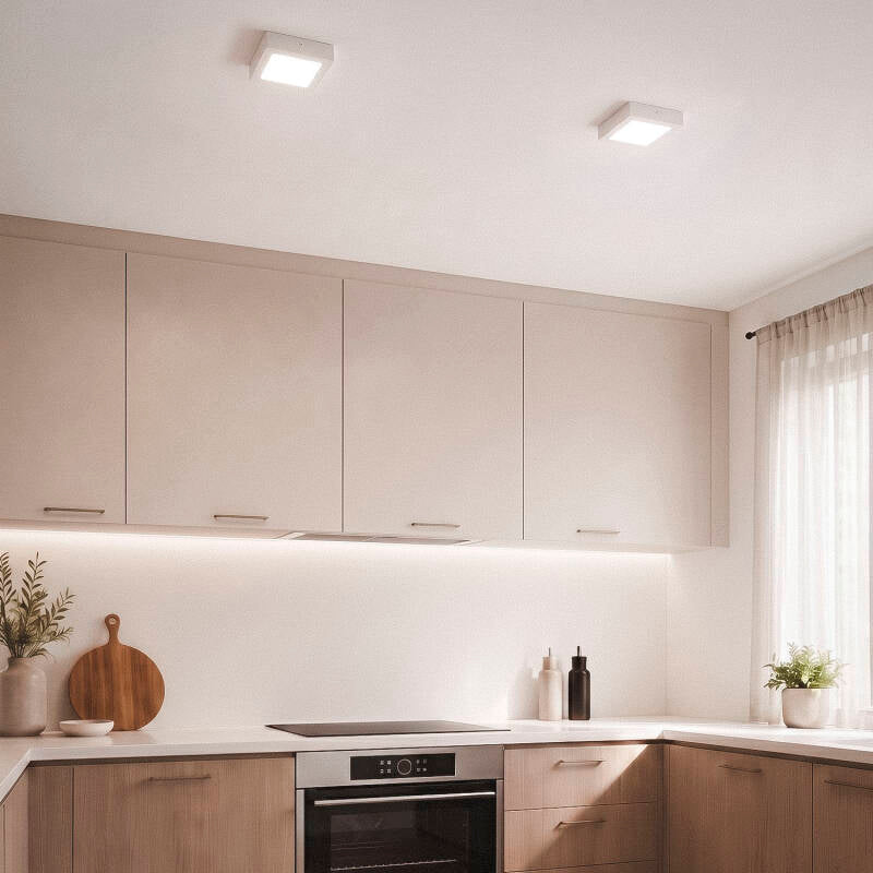 Plafón LED Quadrado 12W 170x170 mm