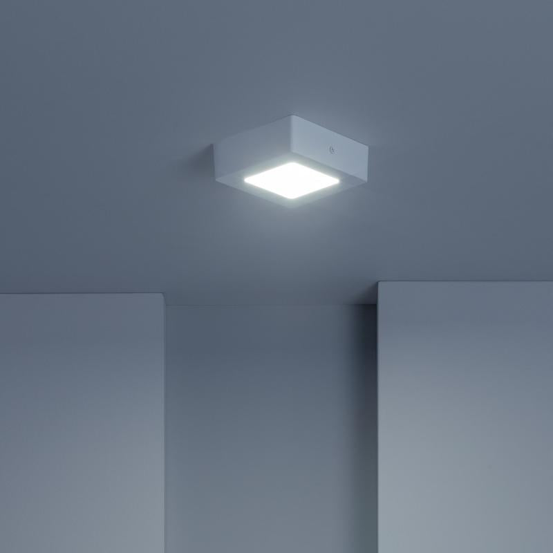 Plafón LED Quadrado 6W 120x120 mm