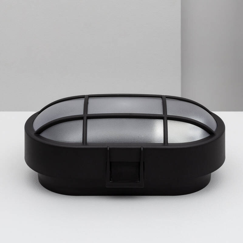 Plafón Oval para Exterior 220x120 mm Hublot Grelha