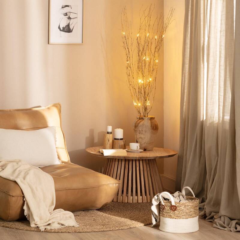 Ramos Decorativos LED Bambu Natural 1.2m