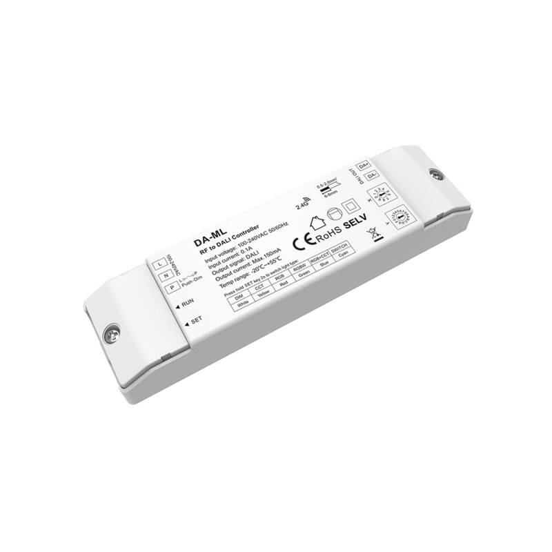 Conversor RF para DALI DT6/DT8 com BUS integrado SKYDANCE DA-ML Compatível com Botão Pulsador
