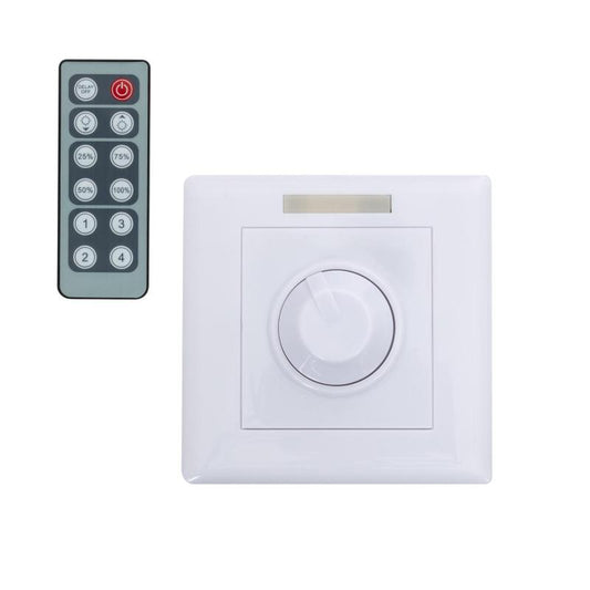 Regulador de Parede para Fita LED Monocor 12/24V DC com Controlo IR