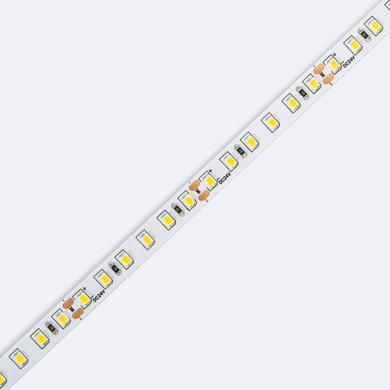 Fita LED 24V SMD 120 LED/m ROLO 20m 10W/m 1100lm/m Largura 8mm Corte 5cm IP20