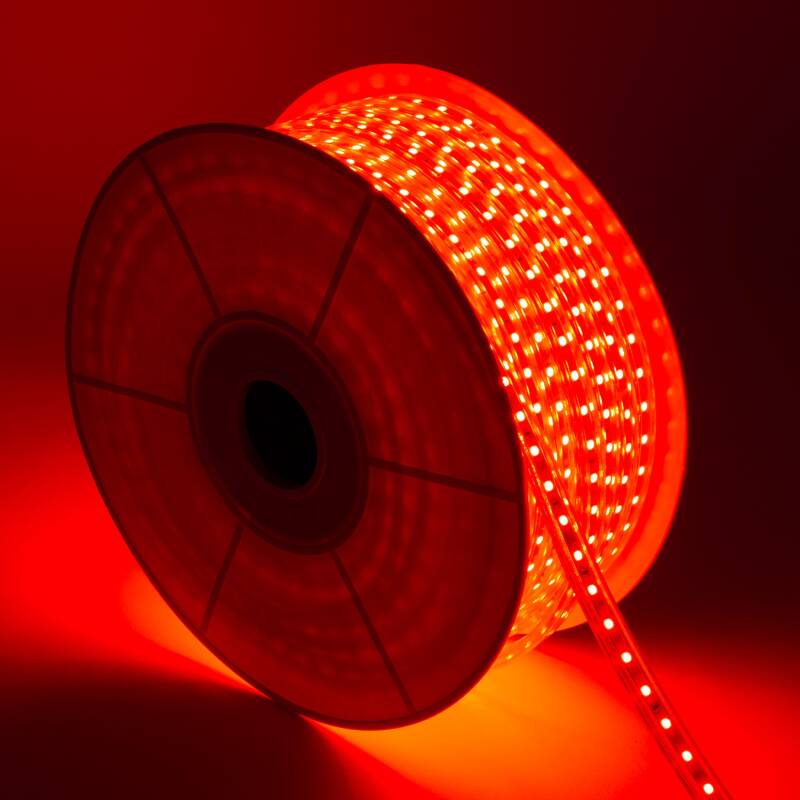 Rolo de Fita LED Regulável 220V AC 60 LED/m 50m RGB IP65 Largura 14mm Corte cada 100cm
