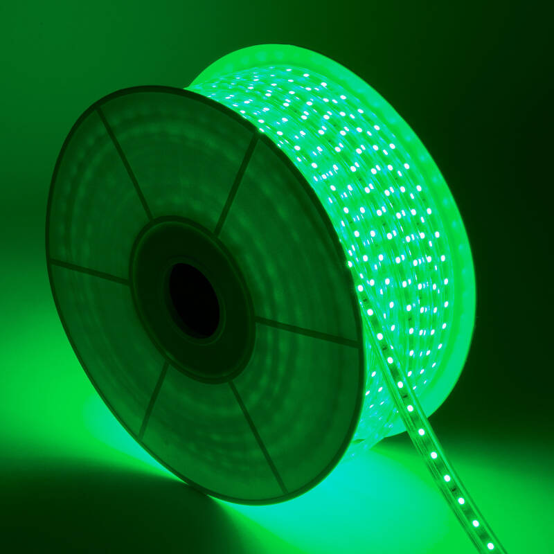 Rolo de Fita LED Regulável 220V AC 60 LED/m 50m RGB IP65 Largura 14mm Corte cada 100cm