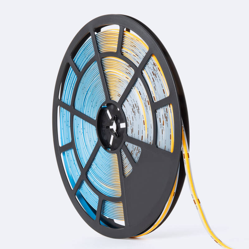 Fita LED 24V COB 320 LED/m ROLO 20m 11W/m 1100lm/m Largura 8mm Corte 4cm IP20 CRI90