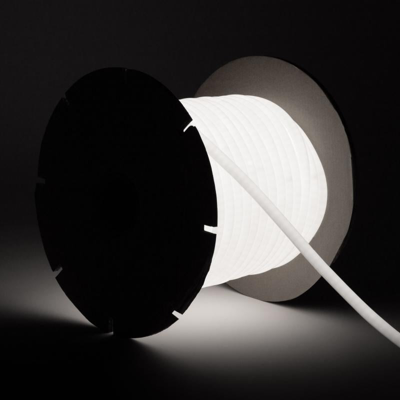 Fita LED Neon Regulável 220V ROLO 50m Circular SFLEX14 8W/m Corte 100cm IP65