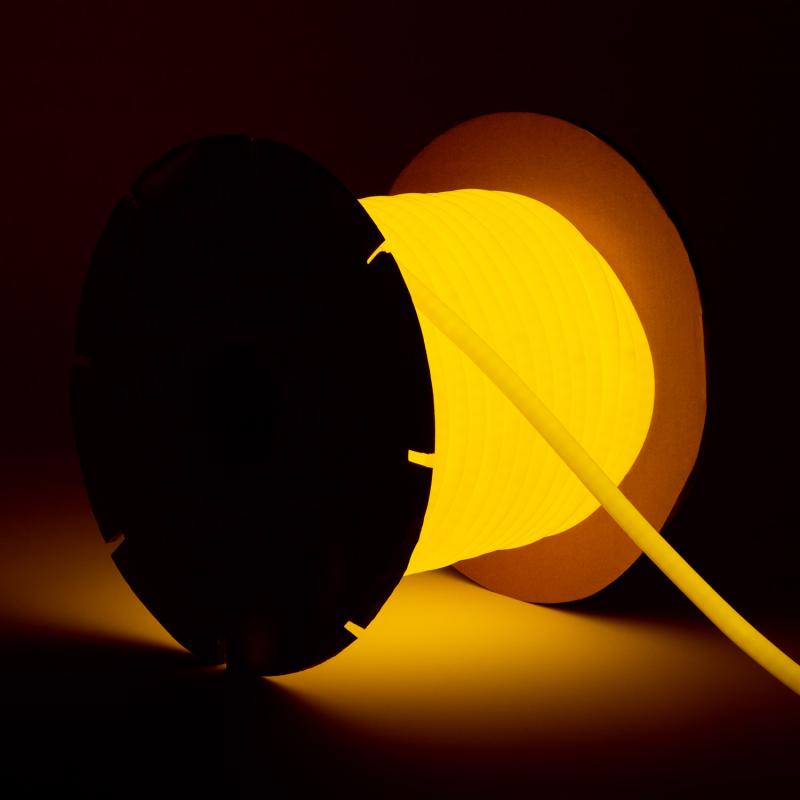 Fita LED Neon Regulável 220V ROLO 50m Circular SFLEX17 8W/m Corte 100cm IP65