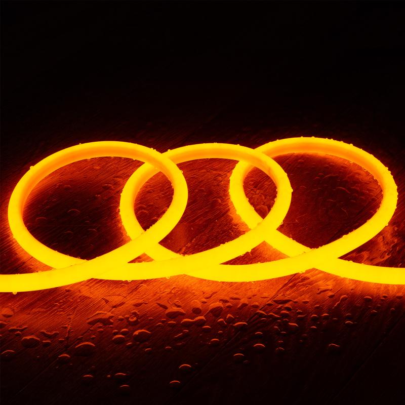 Fita LED Neon Regulável 220V ROLO 50m Circular SFLEX17 8W/m Corte 100cm IP65