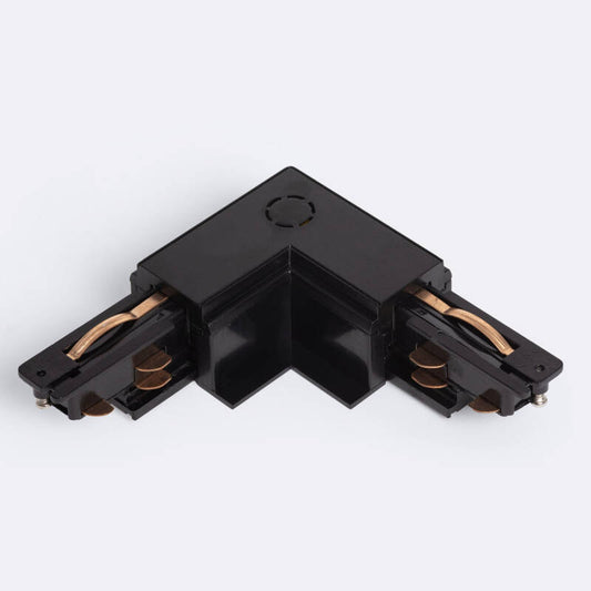 Conector 'Left Side' Tipo L para Calha Trifásico DALI Track Encastrável Alumínio