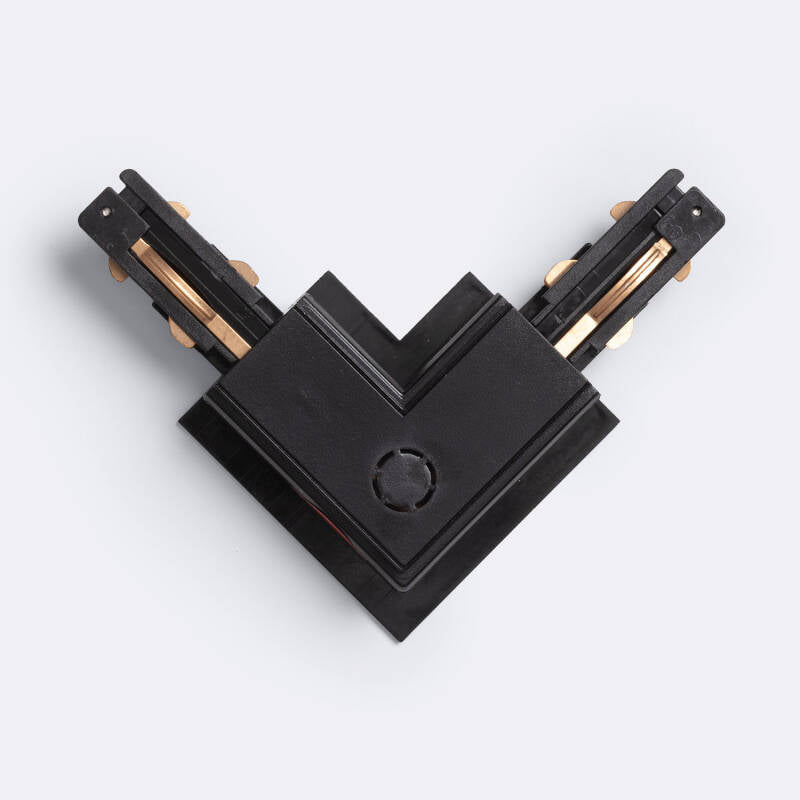 Conector 'Left Side' Tipo L para Calha Trifásico DALI Track Encastrável Alumínio