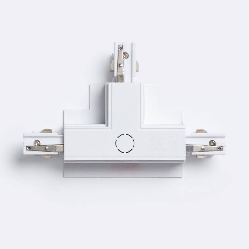 Conector 'Left Side' Tipo T para Calha Trifásico Encastrável Alumínio
