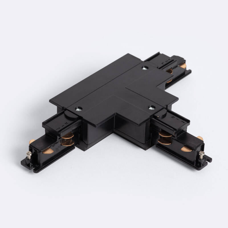 Conector 'Right Side' Tipo T para Calha Trifásico DALI Track Encastrável Alumínio