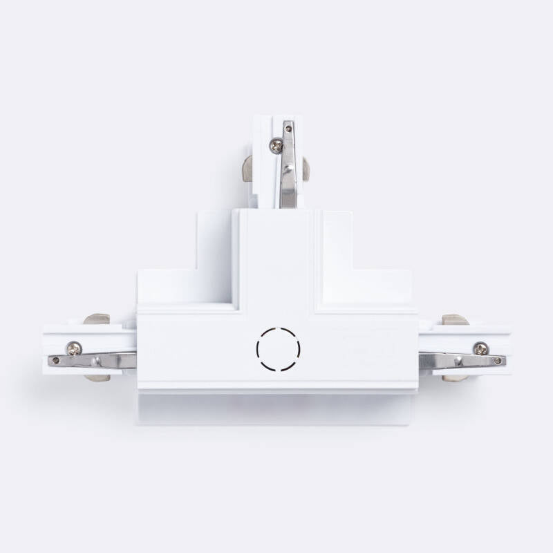 Conector 'Right Side' Tipo T para Calha Trifásico Encastrável Alumínio