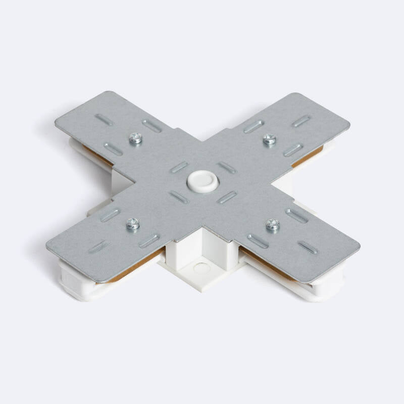 Conector Tipo X para Calha Monofásico Encastrável Alumínio