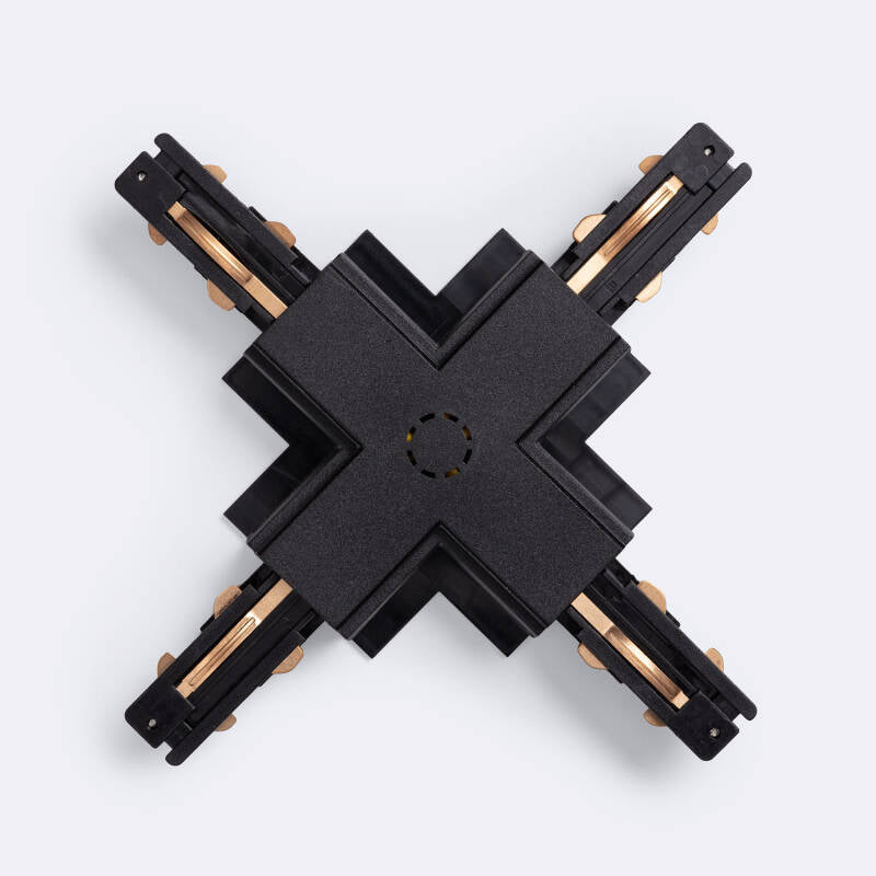 Conector Tipo X para Calha Trifásico DALI Track Encastrável Alumínio