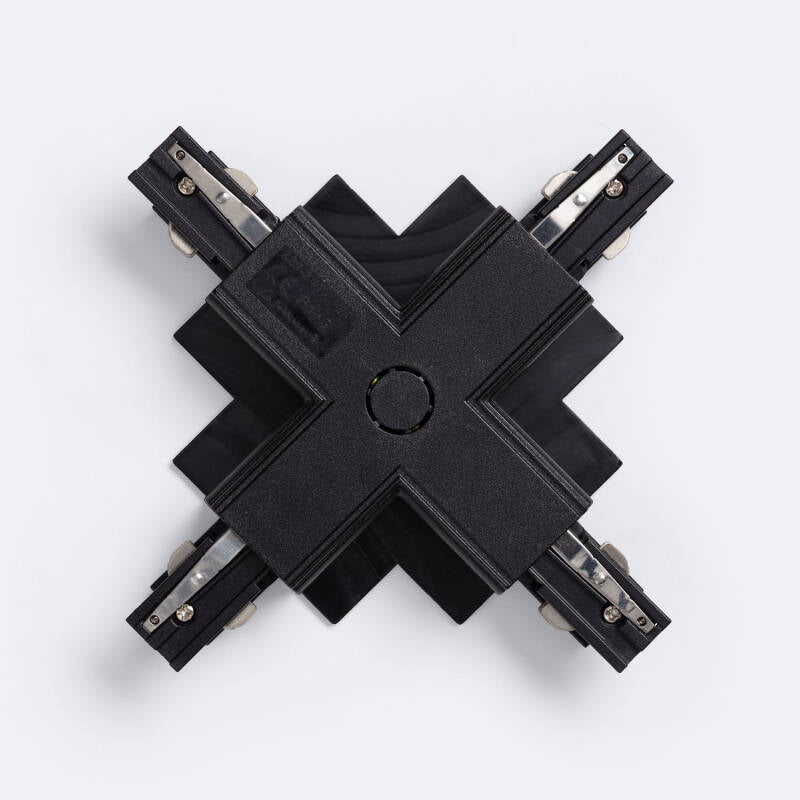 Conector Tipo X para Calha Trifásico Encastrável Alumínio