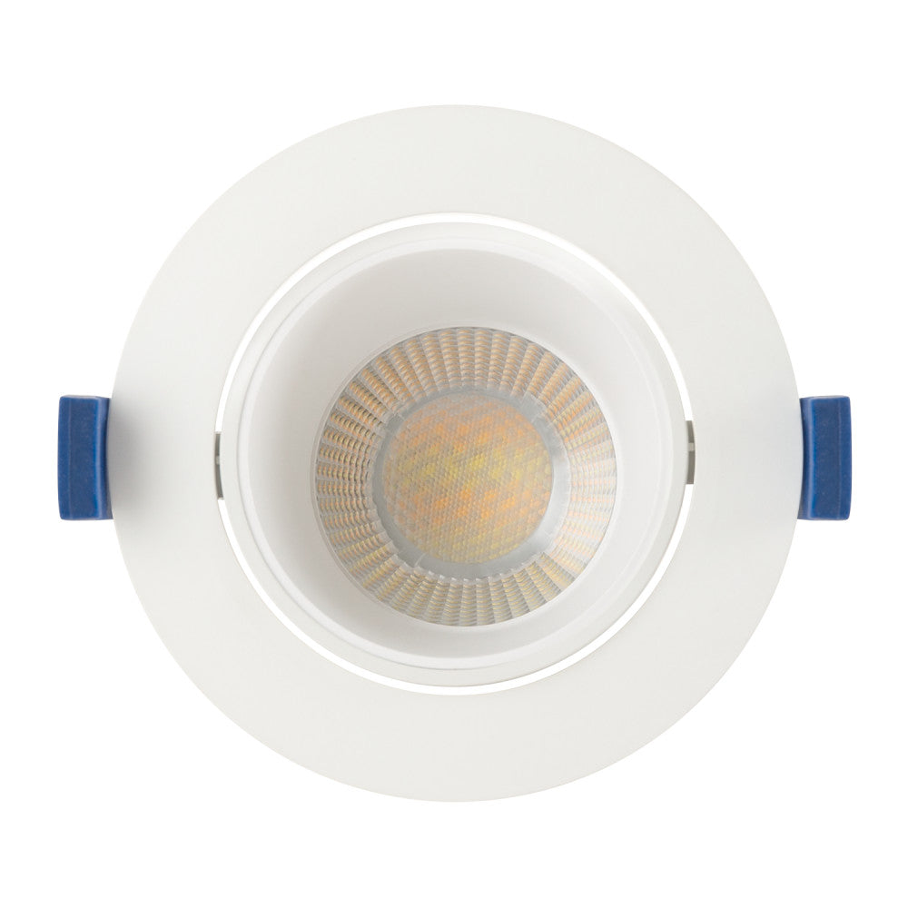 Downlight LED Ajustável Embutido 8W 750Lm CCT 3000-6500ºK (Tom de Luz Regulável) 60º IP20