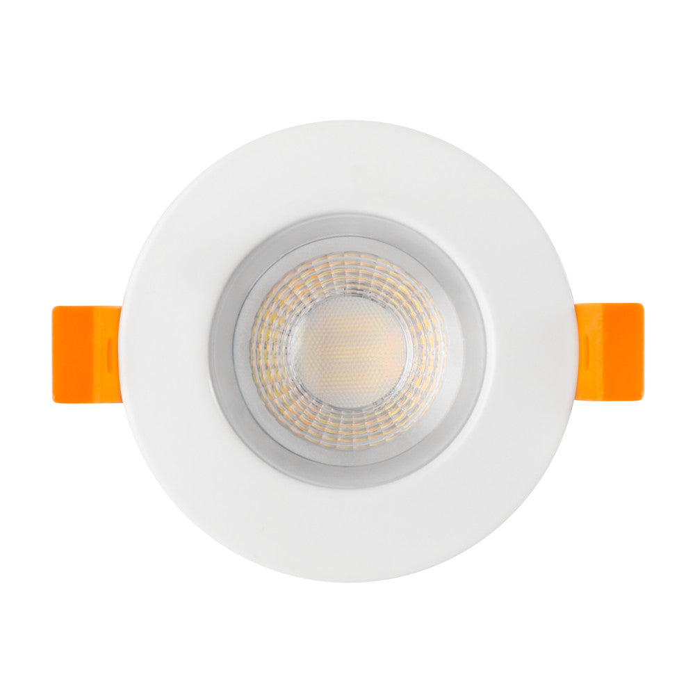 Downlight LED embutido 6W 600Lm CCT 3000-6500ºK (tom de luz regulável) IP65 60º à prova de fogo
