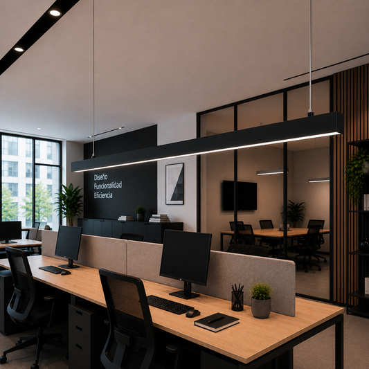 Luminária linear LED conectável de 45 W, 4.500 lm, 180 cm, CCT (temperatura de cor regulável), driver Lifud, de superfície/suspe