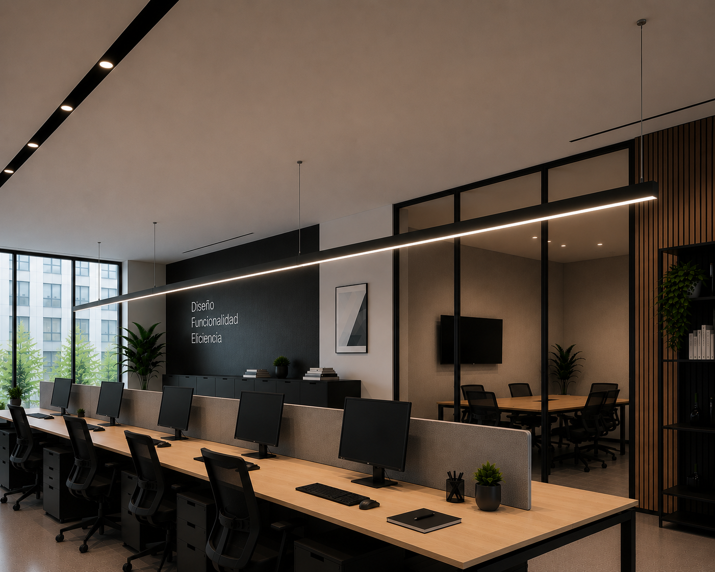 Fita LED conectável de 38 W, 3.800 lm, 150 cm, IP20, CCT 3000-6500 K (temperatura de cor regulável), ângulo de feixe de 75°, de
