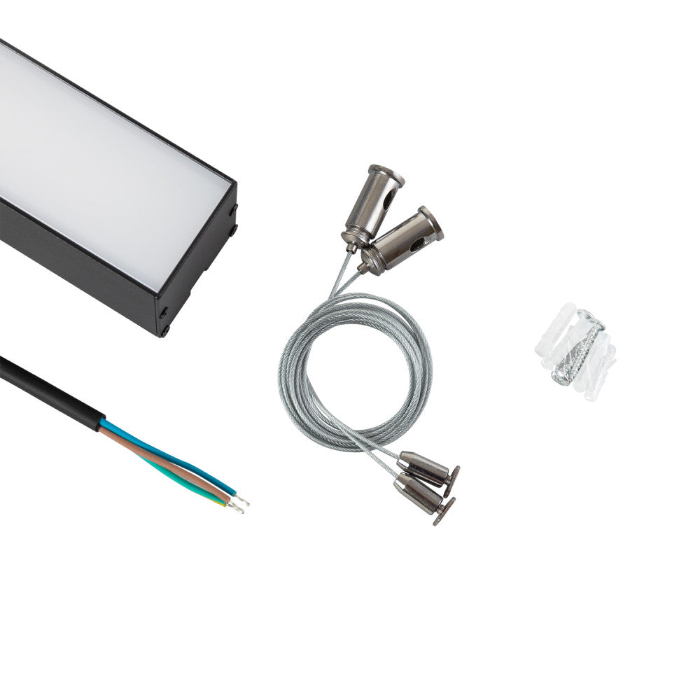 Fita LED conectável de 38 W, 3.800 lm, 150 cm, IP20, CCT 3000-6500 K (temperatura de cor regulável), ângulo de feixe de 75°, de
