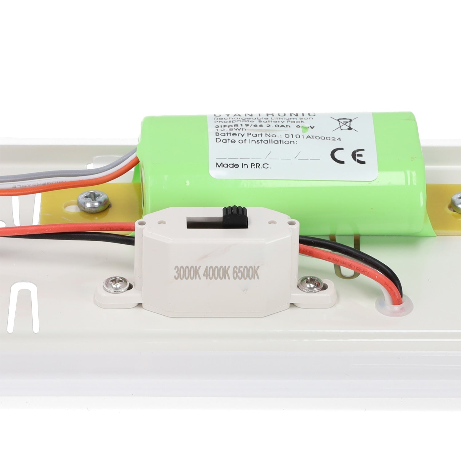 Kit de Emergência LED Impermeável e Interligável 60W 7200lm IP65 CCT (Temperatura de Cor Ajustável) 3000-6500K 110º Tridônico Re
