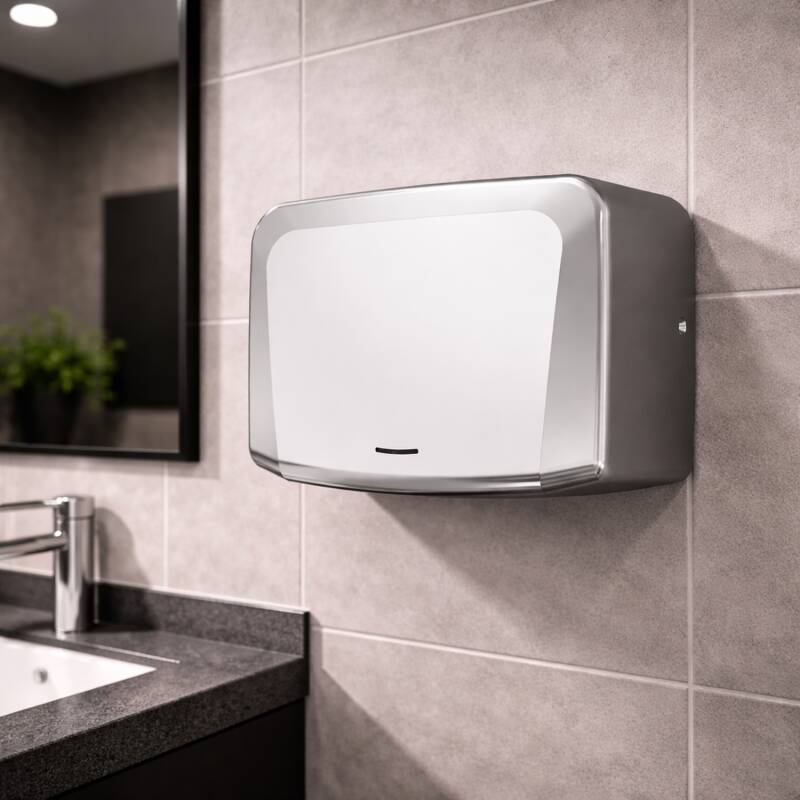 Secador de Mãos Uranus 1250 W em Aço Inoxidável com Sensor e filtro HEPA