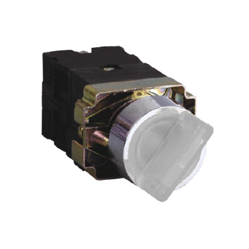 Seletor Luminoso MAXGE 2 Posições Branco 1NC+1NO