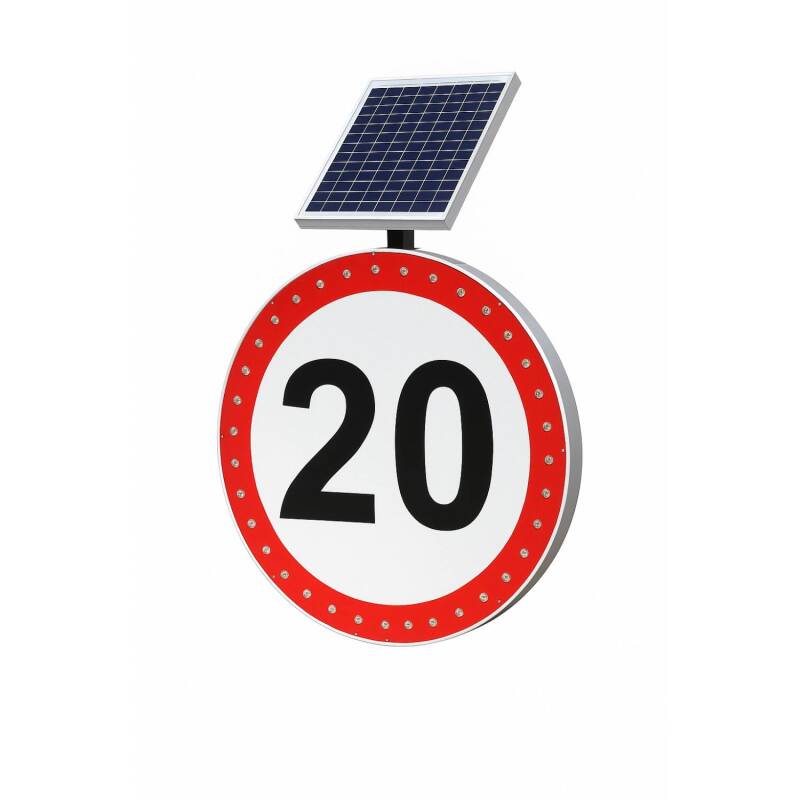 Sinalização solar de velocidade máxima 3W IP54