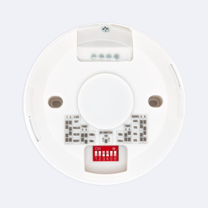 Sensor de Movimento 400W Microondas Radar 360º-180º Superfície