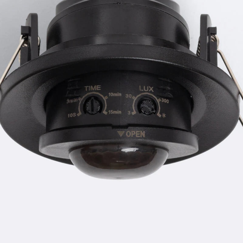 Sensor de Movimento PIR Encastrável 360º com Temporizador