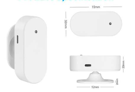 Sensor de presença zigbee regulável