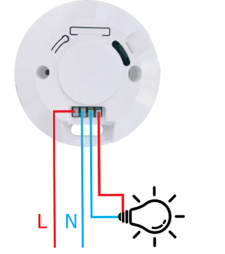 Sensor de presença zigbee de teto