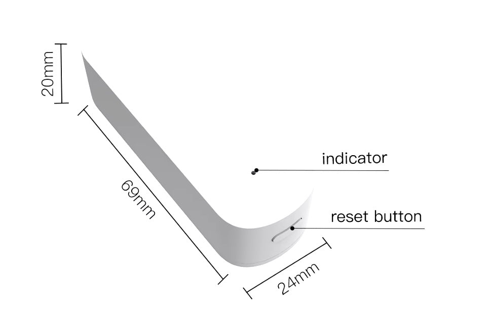 Sensor de vibração zigbee Moes