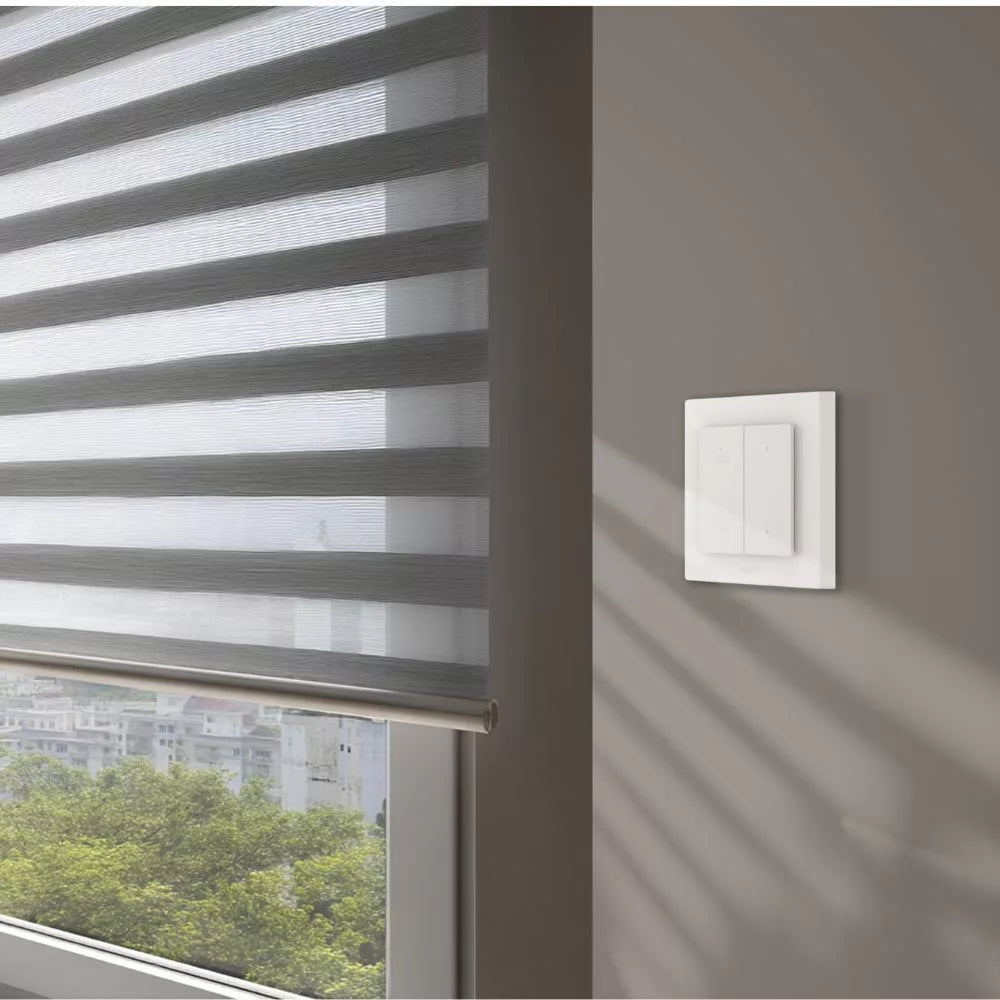 Aqara H2 Shutter Switch EU, Zigbee + Thread roller shutter parede switch, branco/grey (DS-K02D)