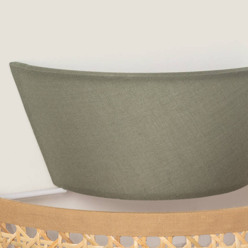 Candeeiro Parede Rattan e tecido Chulu