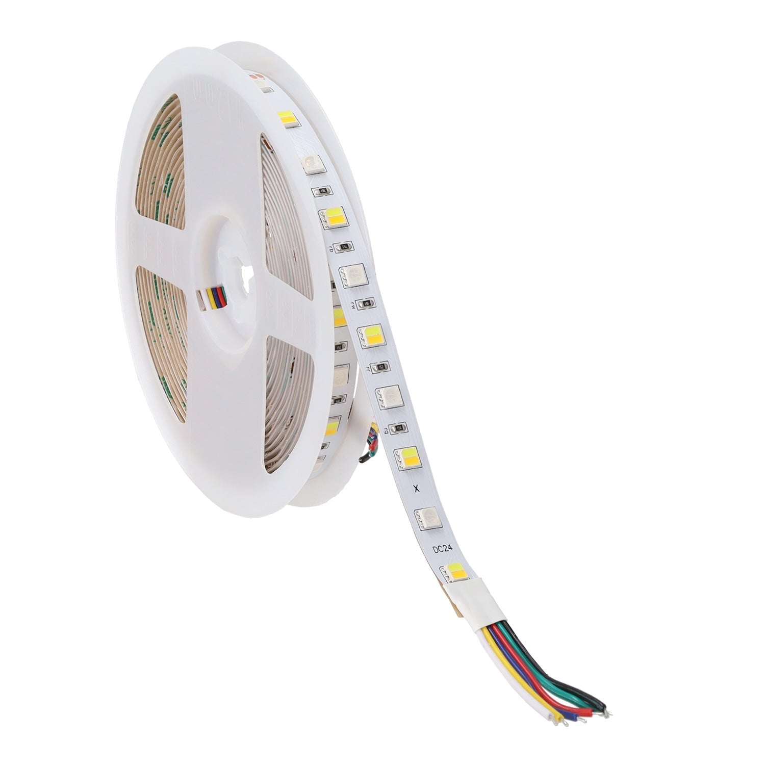 Fita de LED SMD5050 14,4 W/M 140 Lm/W 24 VDC IP20 RGB/CCT Rolo 5 m