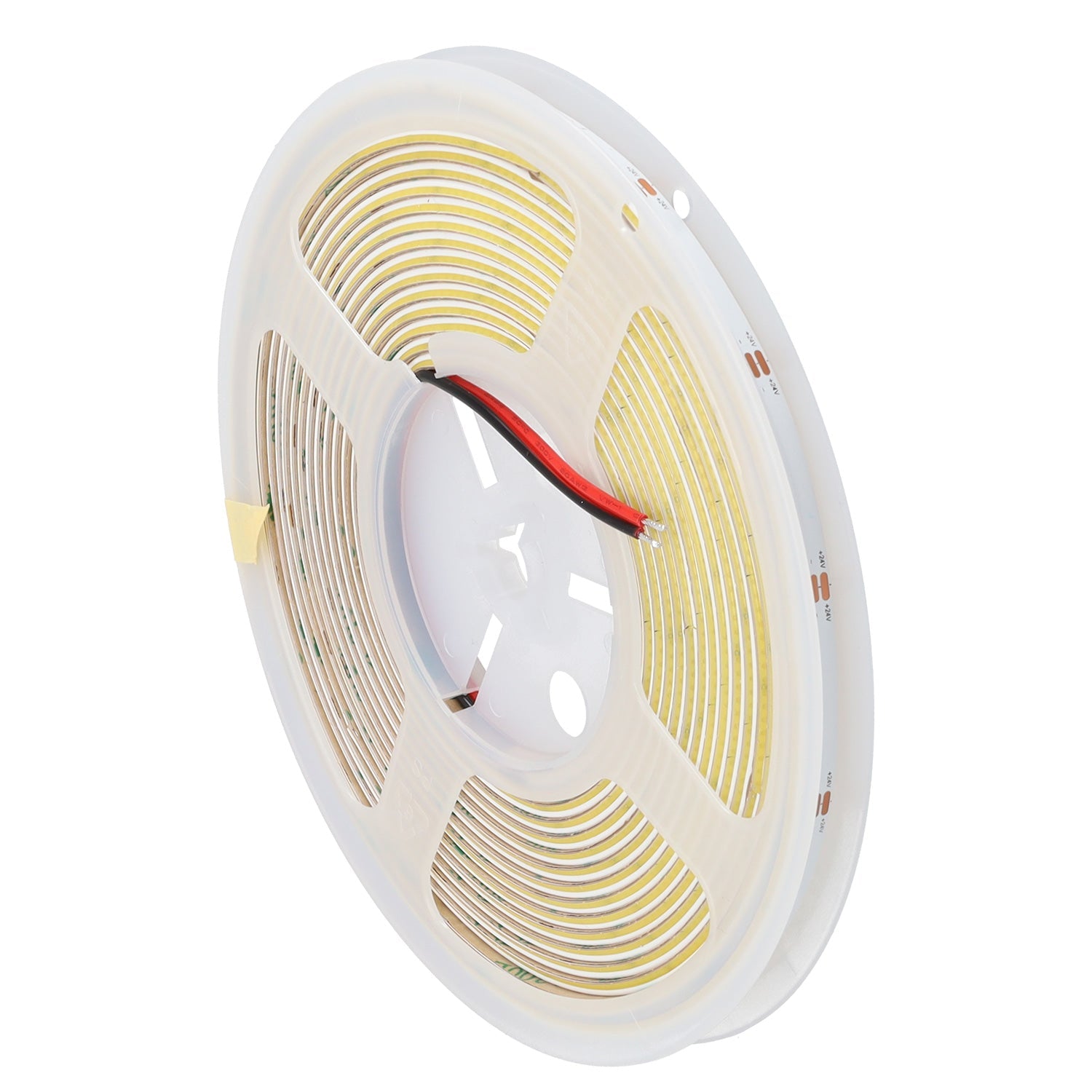 Fita LED flexível – iluminação lateral, 10W/m, 24VDC, COB, 480 LED/m, 1200 lm/m, IP20, 6000K, 5 metros