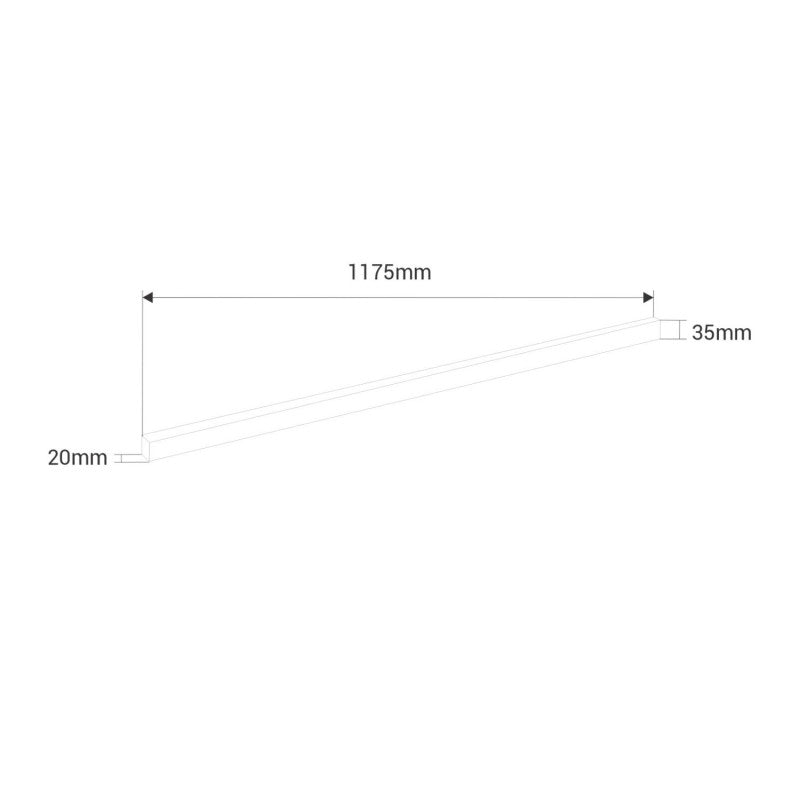 Fita de LED tipo colmeia, 15W, 117,5cm, 110lm/W, 220VCA, Branco Frio