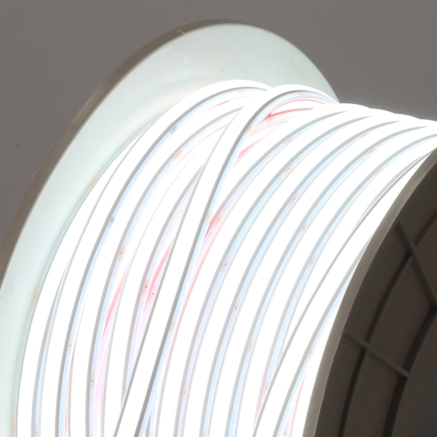 Fita LED flexível 12W/M 230VAC 286 LEDs/M SMD2025 700Lm/M IP65 6000ºK 50 metros