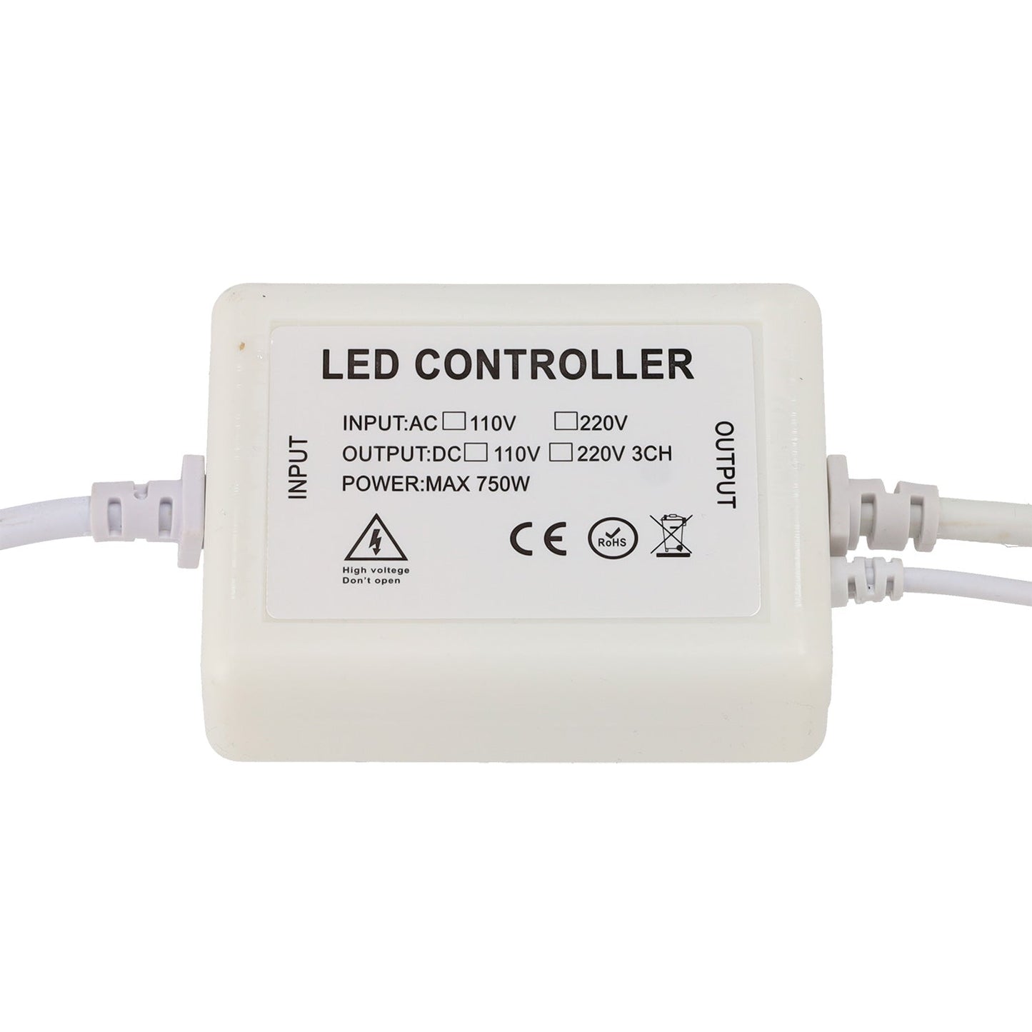Fita de LED flexível 14,4W/M 220VAC 60 LEDs/M SMD5050 IP65 RGB 50 metros