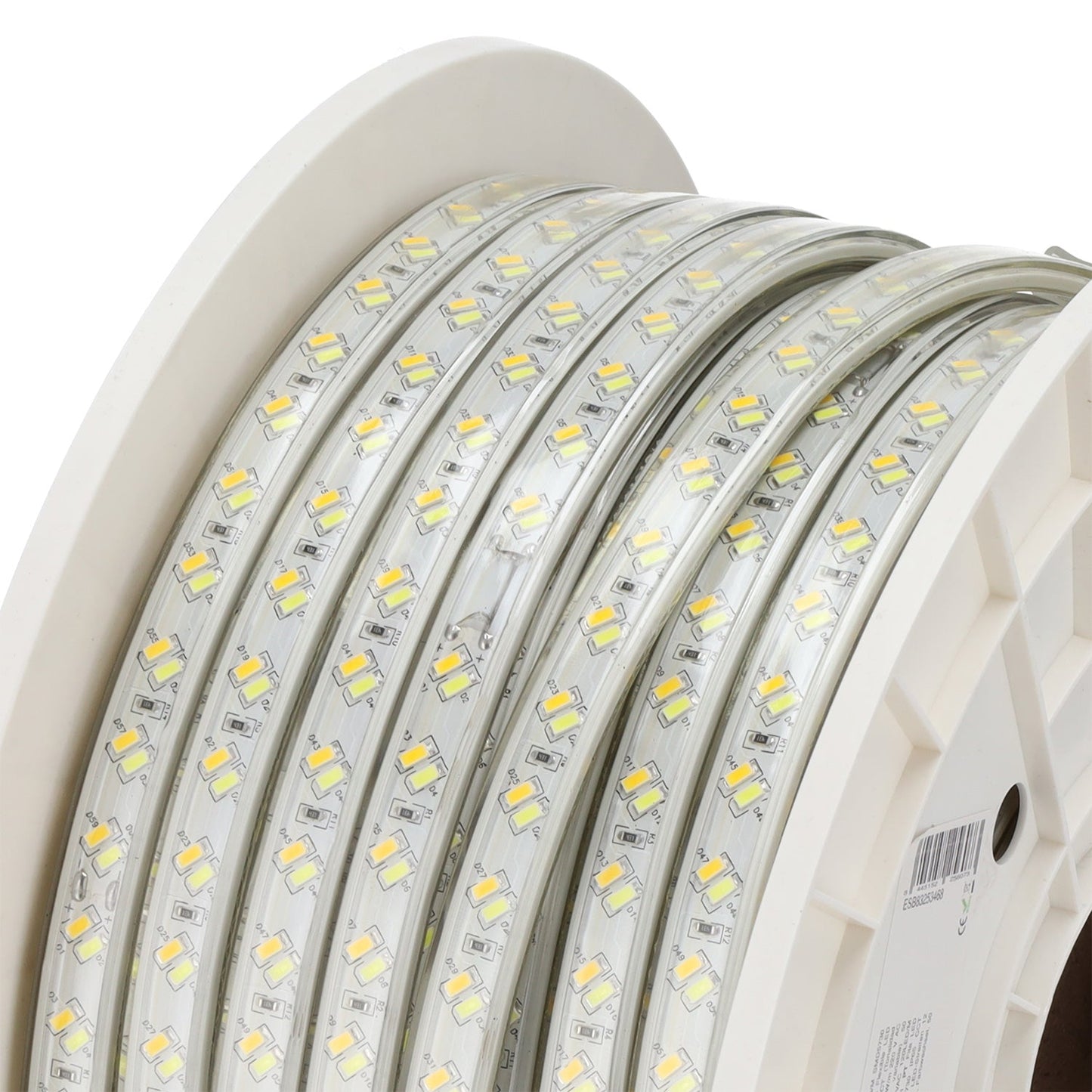 Fita LED flexível 12W/M 220VAC 120LEDs/M SMD5730 IP65 CCT (tonalidade variável) 50 metros